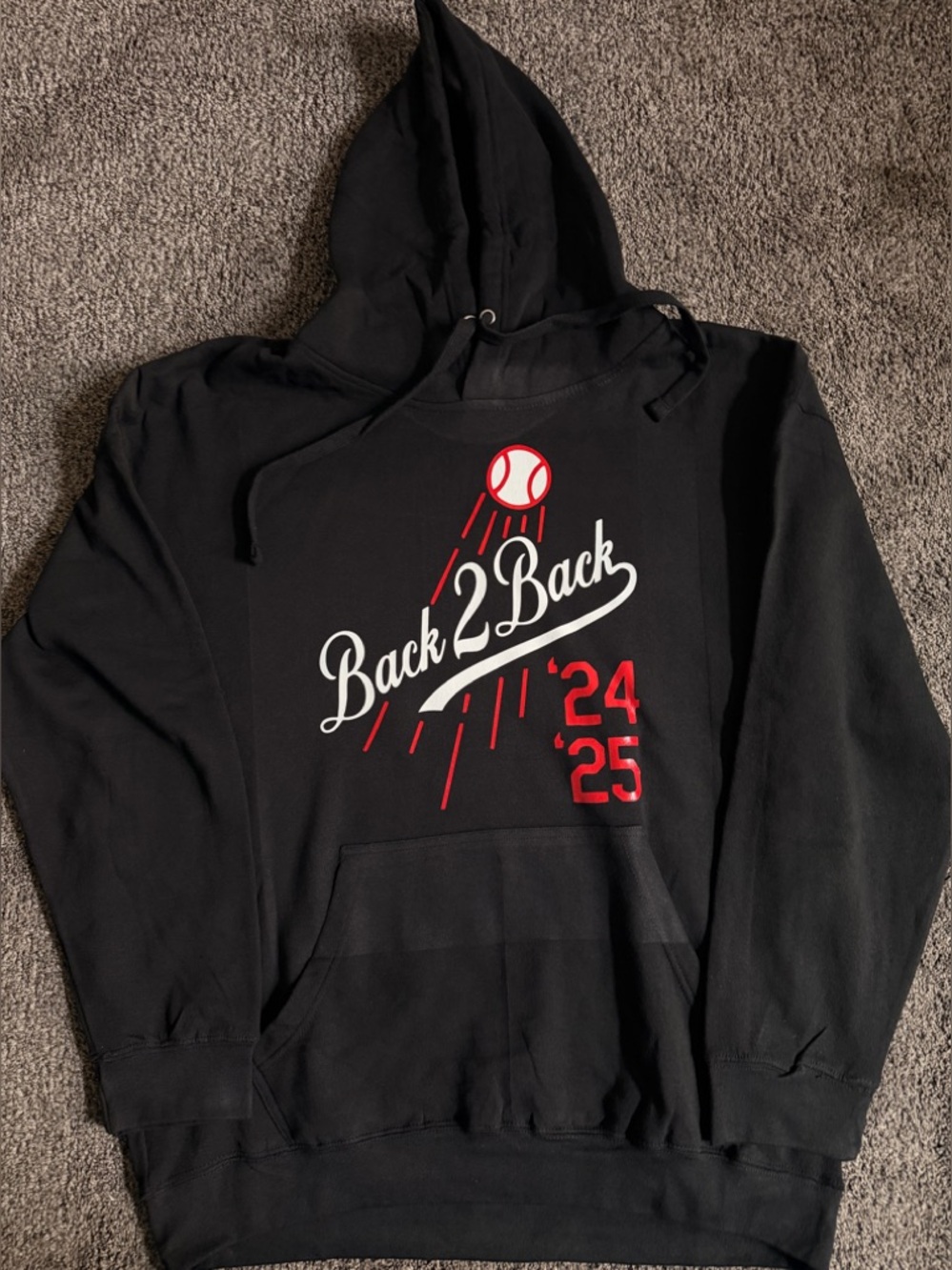 Los Angeles Baseball Back 2 Back Champions Hoodie New S-5XL 2026